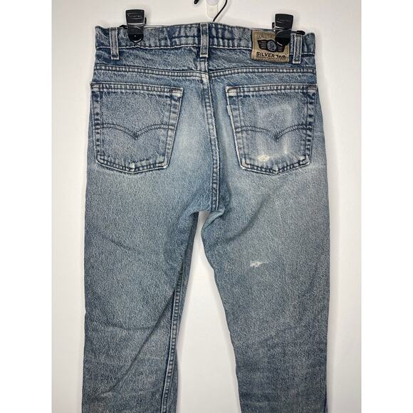 Vintage Levi's 80's Jeans Silver Tab Acid Medium Wash 512 Slim Men's 31 x 32 USA - Picture 5 of 10